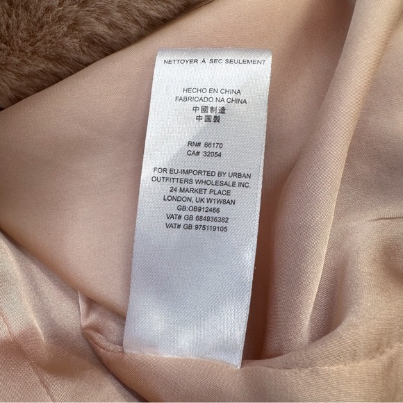 FREE PEOPLE Kate Faux Fur jacket coat, S. Could fit M. - Picture 8 of 9